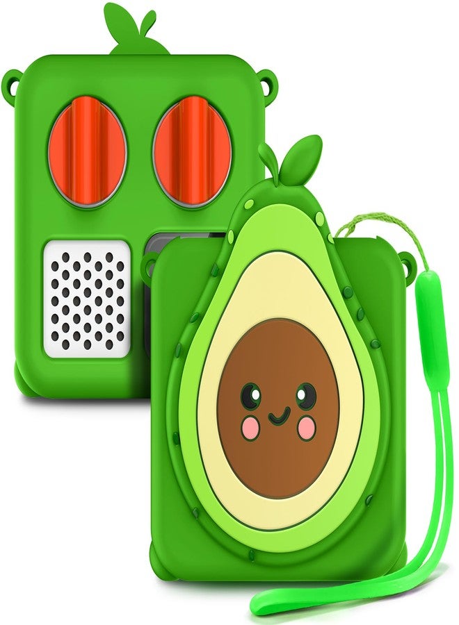 WDHD Silicone Cover Compatible with Yoto Mini Player (2024), Food-Grade Safe Kids Protector | Travel-Friendly Sleeve with Lanyard & Anti-Drop Corner Pads | Shockproof Accessory for Toddlers (Avocado) - Image 1
